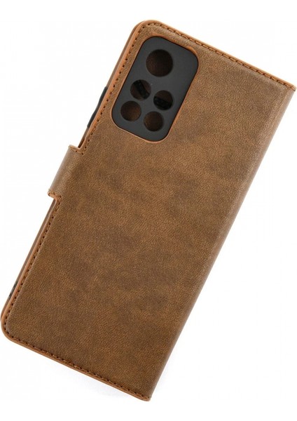 Xiaomi Redmi Note 11T Kılıf Trend S Plus Kapaklı Kılıf - Taba (K95) modelleri