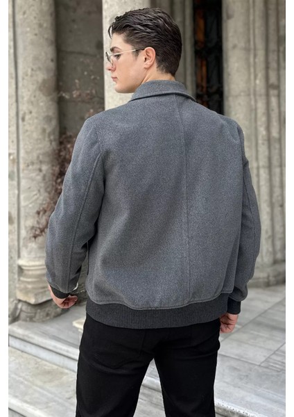 Cep Detaylı Ribanalı Erkek Kaşe Kaban P-00018797 fırsatları