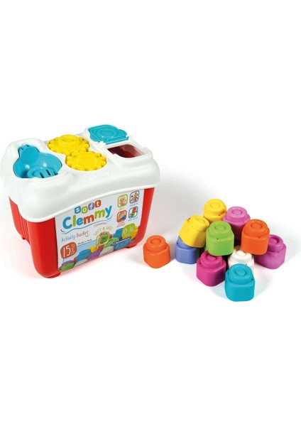 17171 Soft Clemmy - Yumuşak Blok Bultak Kovası - 15 Parça 6-36 Ay modelleri