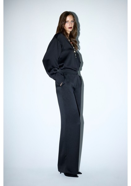 Saten Pantolon Siyah 15344583001 modelleri