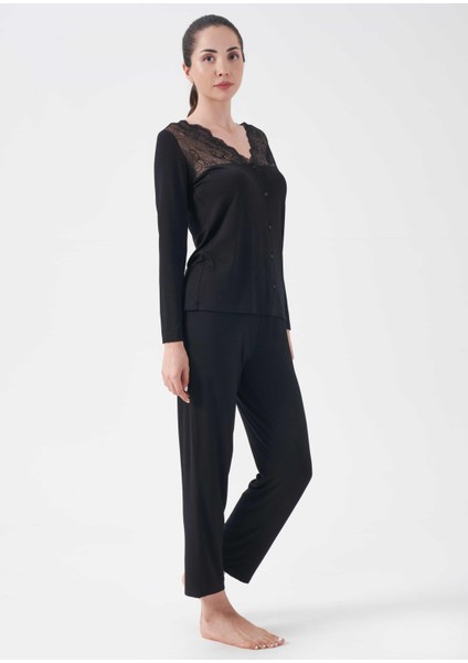 Kadın Dantelli Pijama Takım - 10006 fiyatları