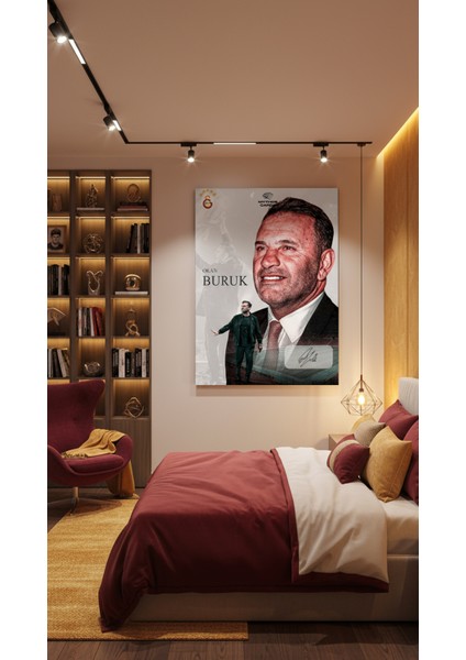 Galatasaray - Okan Buruk Imzalı Statik Poster