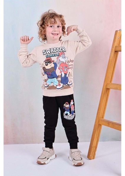 3-10 Yaş Taz ve Baksbani Erkek Ikili Takım- 8184245 - Kahverengi