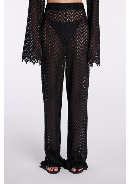 Bol Paça Pantolon Siyah 15343850001 fiyatları