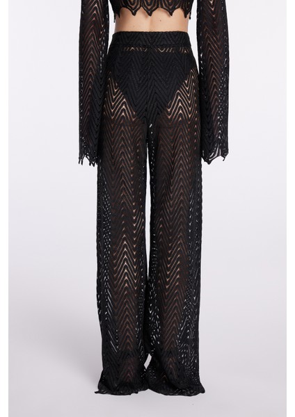 Bol Paça Pantolon Siyah 15343850001 indirimleri