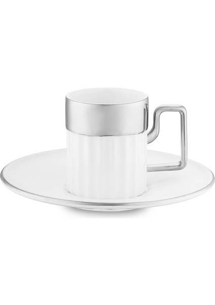 SORIN-200 12 Parça 6 Kişilik Kahve Fincan Takımı Platin modelleri
