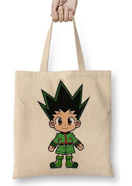 Hunter x Hunter Gon Bez Çanta Uzun Saplı Alışveriş Çantası Plaj Çantası