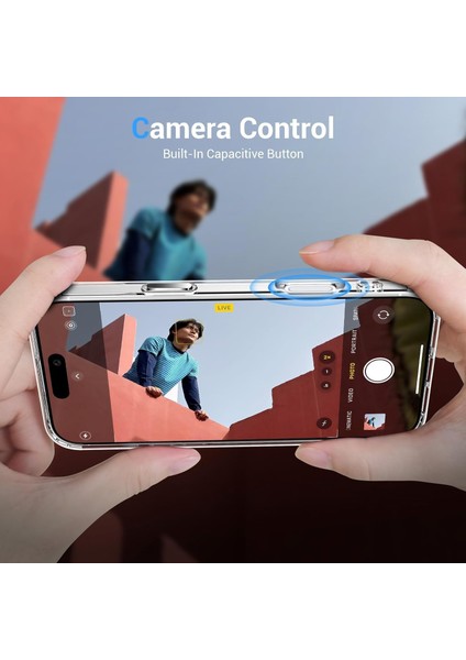 apple iPhone 16 Uyumlu Magsafe Şarj Özellikli Şeffaf Sert Pc Sararmaz Telefon Kılıfı