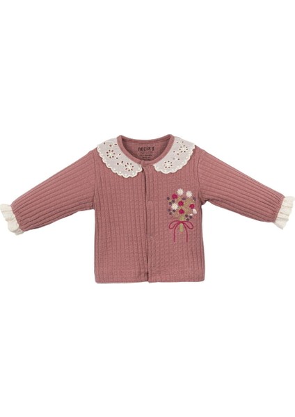 243334 Kız Bebek Buket Çiçek Nakışlı 5'li Hastane Çıkış Zıbın Seti fiyatları