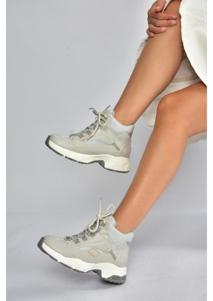 V312415009 Gri Bilekli Spor Ayakkabı Sneakers