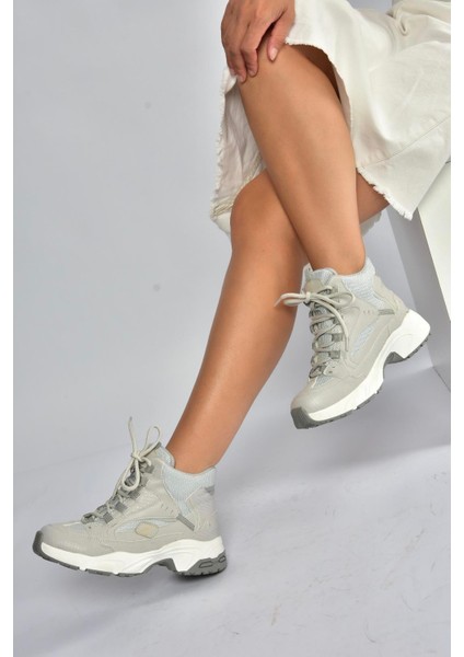 V312415009 Gri Bilekli Spor Ayakkabı Sneakers modelleri