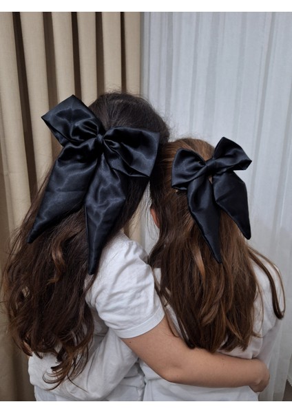 Kadın 3’lü Fiyonk Saç Tokası Seti + Scrunchie Hediyeli - Sonsuz Siyah fiyatları