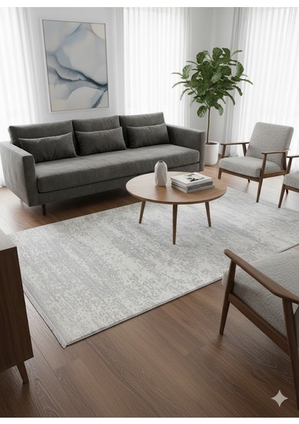 Imaj Akrilik Modern Dokuma Kaymaz Makine Halısı