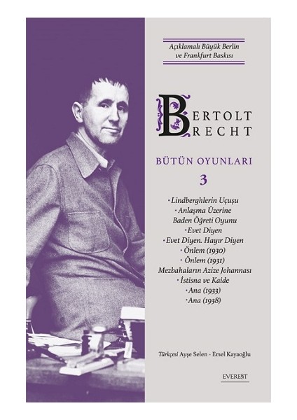 Bertolt Brecht Bütün Oyunları 3 (Ciltli)