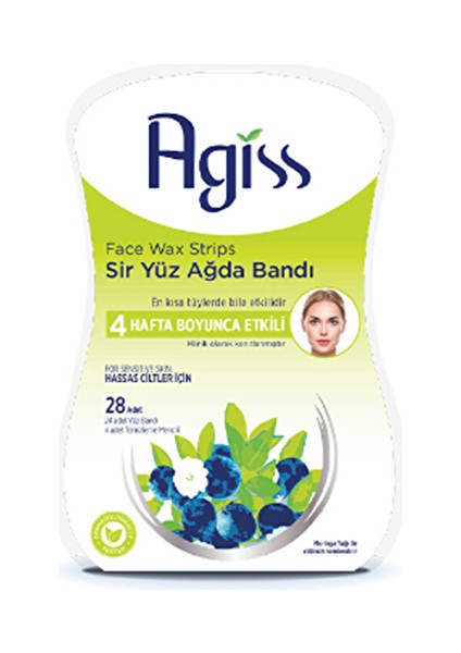 2 Adet Agiss Yüz Için Sir Ağda 28'li Hassas Ciltler