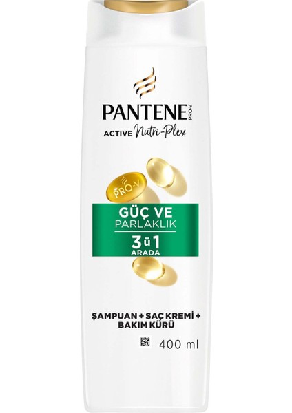 3 Adet Pantene Güçlü Parlaklık 3+1 400 ml Şampuan fiyatları