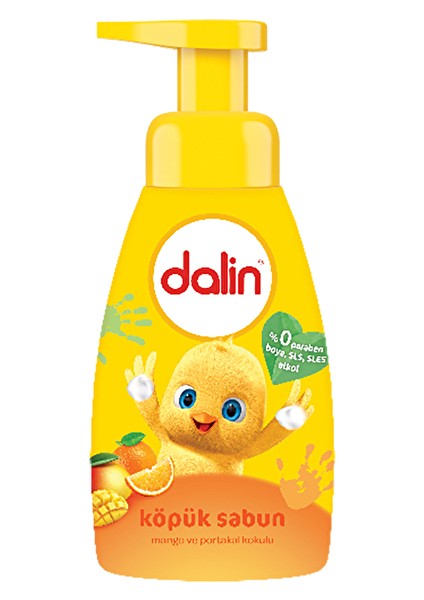 4 Adet Dalin Köpük Sabun Mango ve Portakal 200 ml