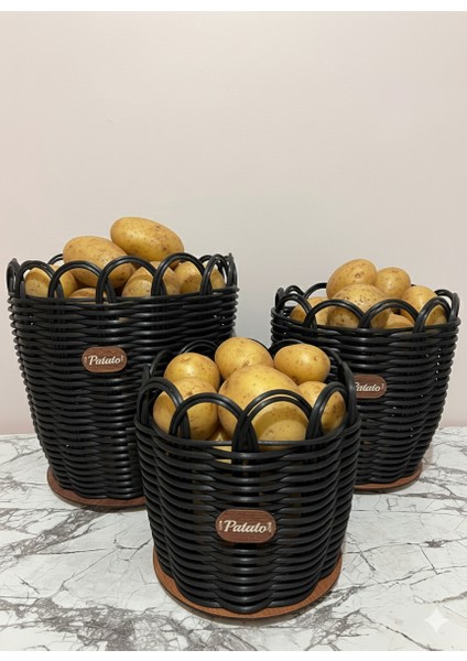 Raddancore Premium Üçlü Patateslik/patates Sepeti Seti
