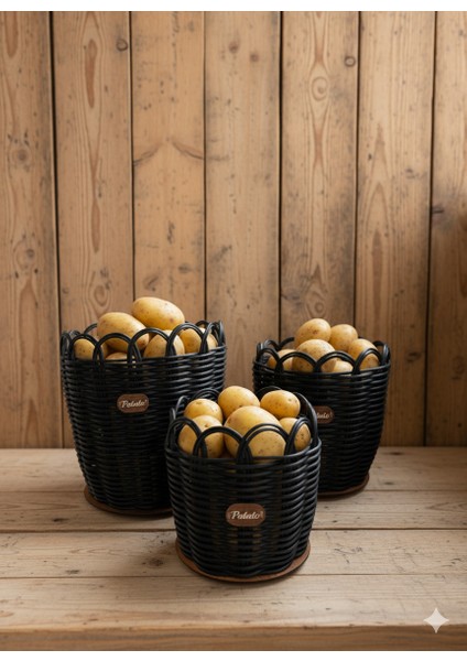 Raddancore Premium Üçlü Patateslik/patates Sepeti Seti modelleri