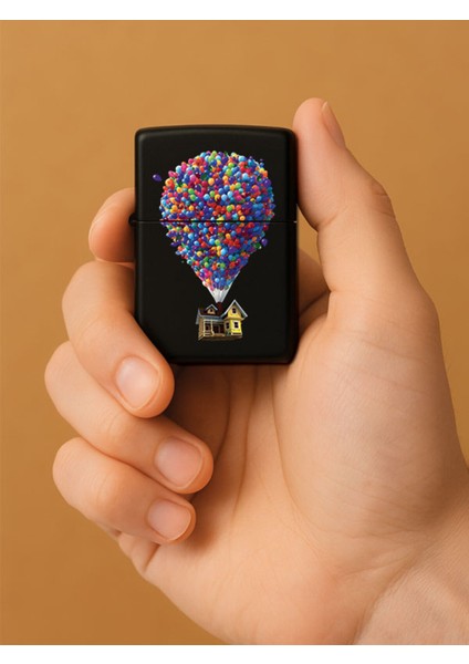 Özel Tasarım Şık ve Dayanıklı Uv Desenli Baskılı Benzinli Metal Çakmak Uçurtma Ev