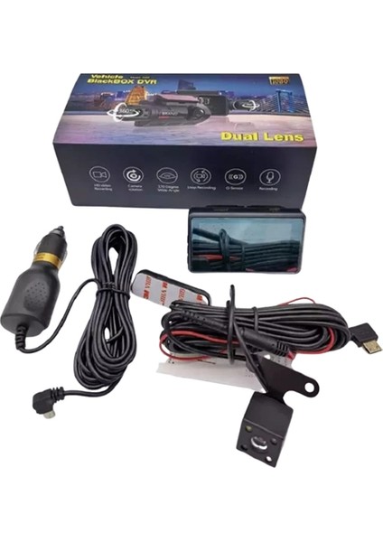 Gece Görüşlü 1080P Çift Lens Dashcam – Park Modu ve Gelişmiş Hareket Sensörü modelleri