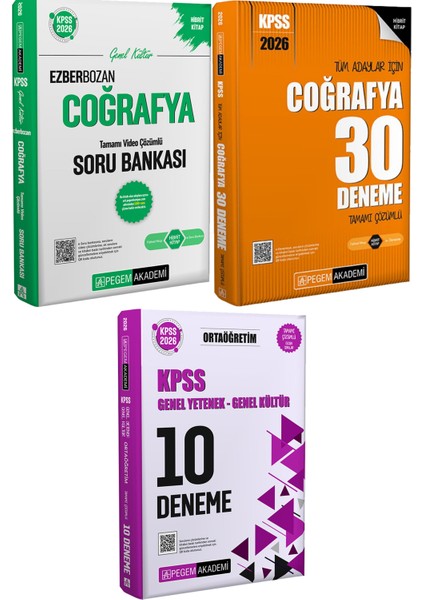 2026 Kpss Ezberbozan Coğrafya Soru 30 Deneme - 2026 Kpss Ortaöğretim Çözümlü 10 Deneme