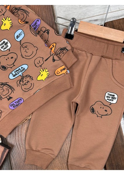 Pamuklu Karakter Desenli 2li Erkk Bebek Takım fırsatları