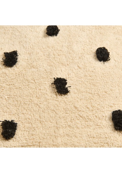 Soft Tufting Vira Banyo Paspası - Ekru / Siyah - 60X90 cm modelleri