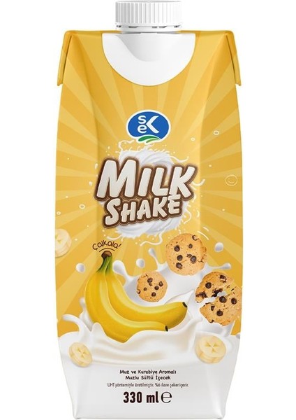 Muz ve Kurabiye Aromalı Milkshake 330 ml x 12