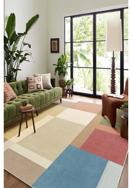 Yeni Desen Yıkanabilir Kaymaz Tabanlı Bohem Tarz Dijital Baskı Salon Halısı, Yumuşak Dokulu Lüks Halı Modeli ve 40 x 60 Çok Renkli Renk Dikdörtgen Halı