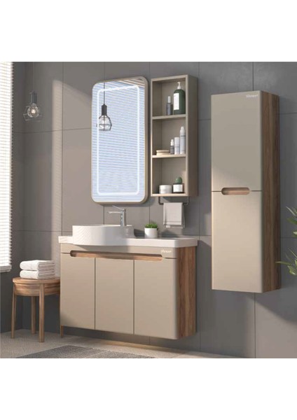 Serin Banyo Dolabı 100 cm (Boy Dolabı Dahil Değildir.)