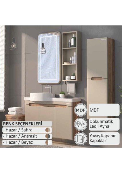 Serin Banyo Dolabı 100 cm (Boy Dolabı Dahil Değildir.) fiyatları