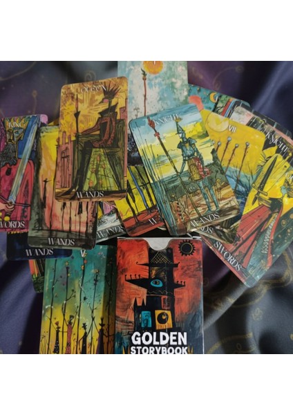 Golden Storybook Tarot Kartları – 78 Adet Sanatsal Koleksiyon Deste | Özel Seri modelleri