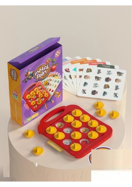 Çiftleri Eşleştir Hafıza Oyunu 3+ Yaş Zeka ve Aktivite Oyunu Eğlence Kutusu Eğitici Oyuncak Mp modelleri