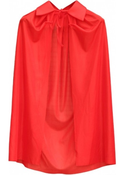 Kırmızı Renk Yakalı Pelerin Çocuk Boy 90 cm fiyatları