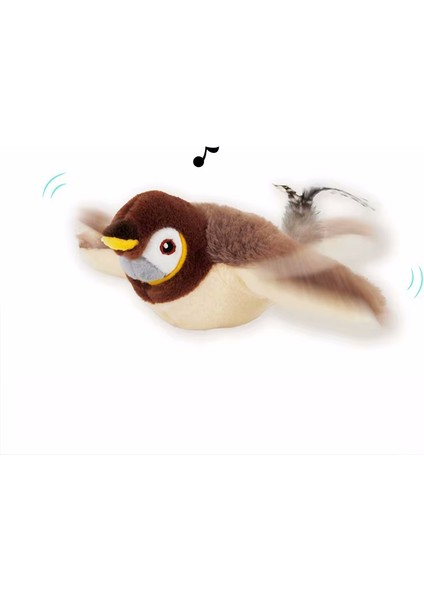 2'li Akıllı Kedi Oyuncağı Seti: Şarjlı Titreşimli Hareketli Kuş ve Otomatik Gezen Fare Oyuncak modelleri