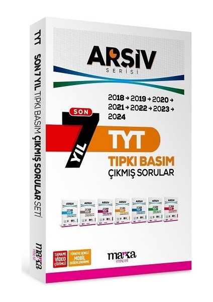 Son 7 Yıl Tyt Arşiv Serisi Tıpkı Basım Fasikül Fasikül Çıkmış Sorular Tamamı Video Çözümlü