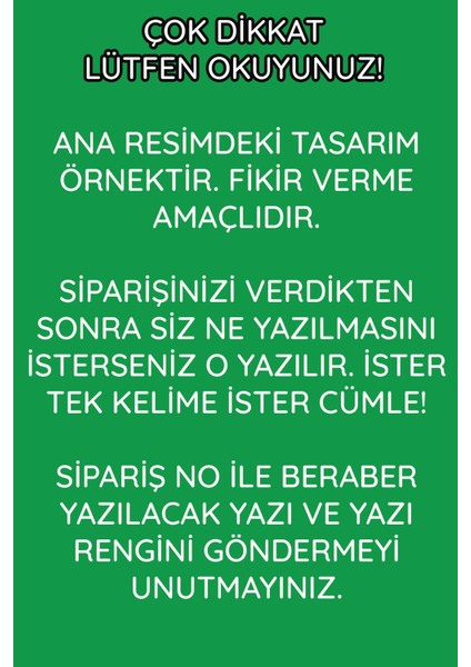 Kişiye Özel Isim Kelime Yazılı Uv Baskılı Şeffaf Dekoratif Pleksi Saksı Süsü - Tasarım 4 modelleri
