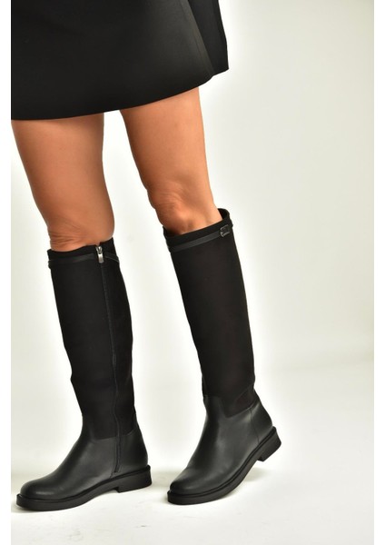 V726721502 Siyah Süet Günlük Kadın Çizme fiyatları