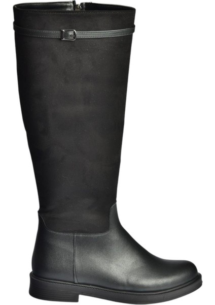 V726721502 Siyah Süet Günlük Kadın Çizme indirimleri