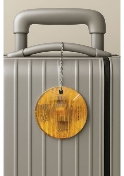 Pleksi Zincirli Bavul Etiketi Seyahat Tatil Için Tasarım Valiz Etiketi Klasik Araba