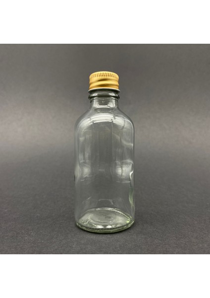 5 Adet 50ML Çok Amaçlı Cam Şişe Sızdırmaz Gold Kapak Shot Şişesi Kamp Şişe Söz Kına 5X50ML