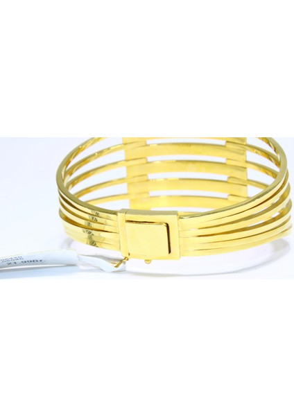 14 Ayar Altın 7 Sıralı Kaburga Kelepçe Bilezik 21.99 gr fırsatları