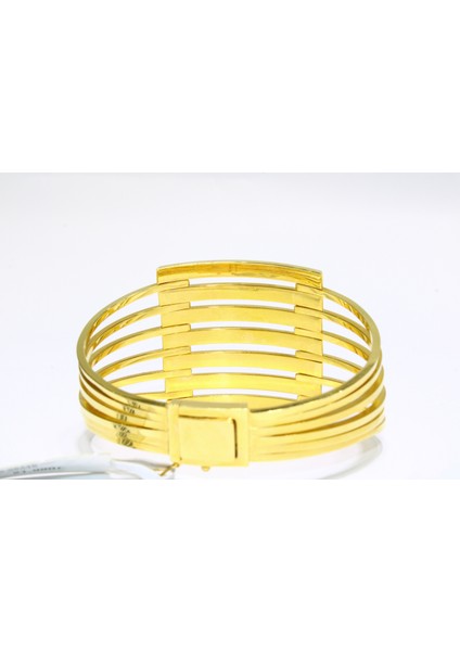 14 Ayar Altın 7 Sıralı Kaburga Kelepçe Bilezik 21.99 gr indirimleri