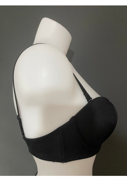 Balenli Saten Straplez Dolgusuz Sütyen fiyatları