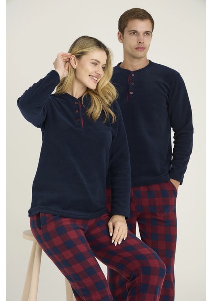 7304-K Kadın Midi Yaka Pijama Takım