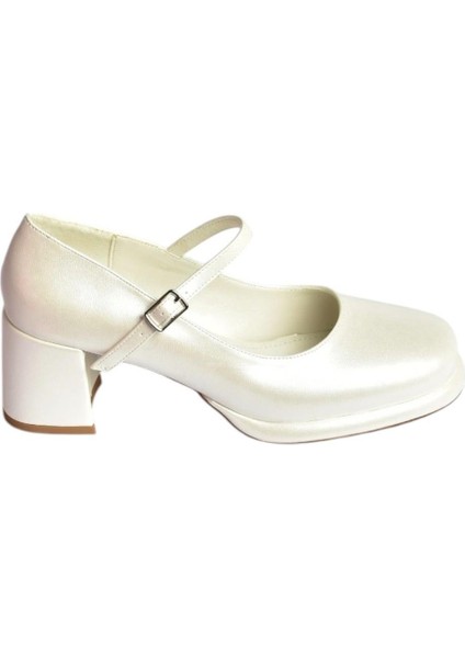 T820059109 Sedef Rugan Kalın Topuklu Kadın Ayakkabı indirimleri