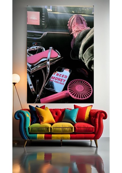 Para Herkese Lazım 1 :)Ev Duvar Salon Güzellik Salonu Ofis Dükkan Dekarasyon Kanvas Tablo