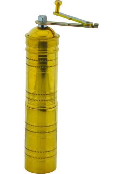 Ludıa Pirinç El Yapımı Kahve Karabiber Değirmeni Öğütücü (4,5CMX22CM)