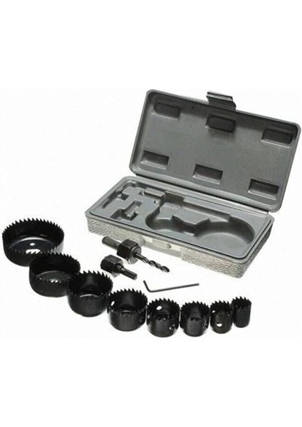 11 Adet Metal Ahşap Daire Delme Panç Seti